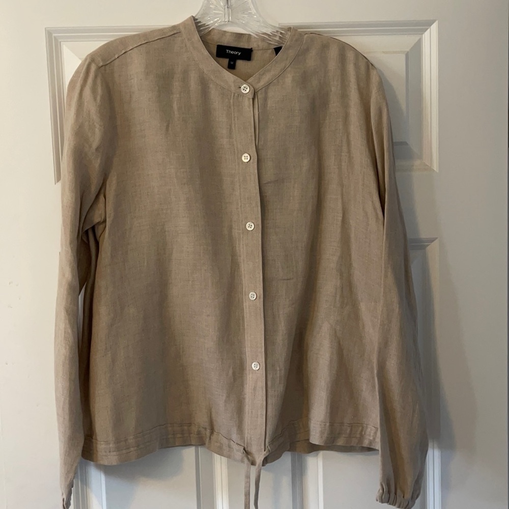 Beige Theory Linen blouse